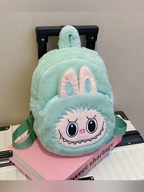 Labubu Plush Backpack Name GREEN GRAPE